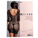 Polka Dot Mesh Bodystocking - BLK / OS