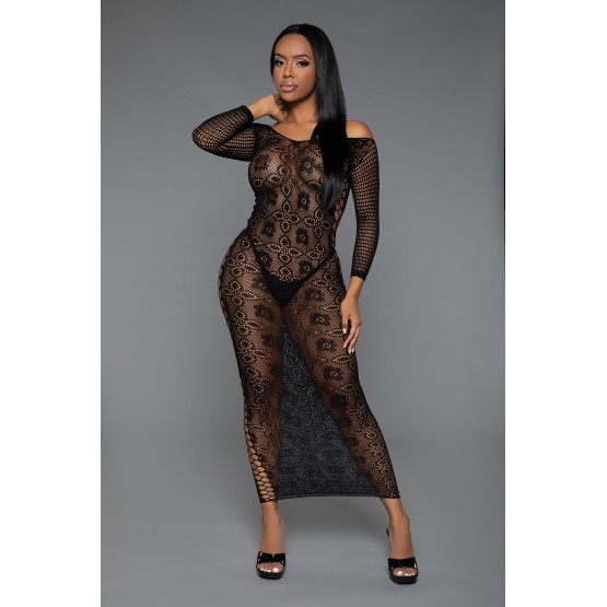 Late Last Night Night Dress - BLK / OS