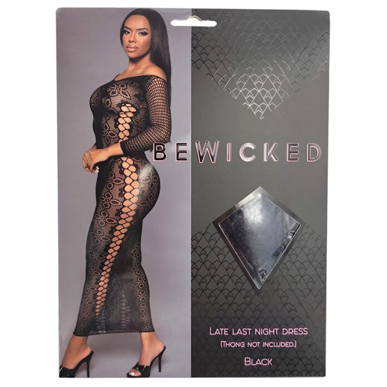 Late Last Night Night Dress - BLK / OS