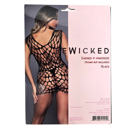 Earned It Mini Dress - BLK / OS