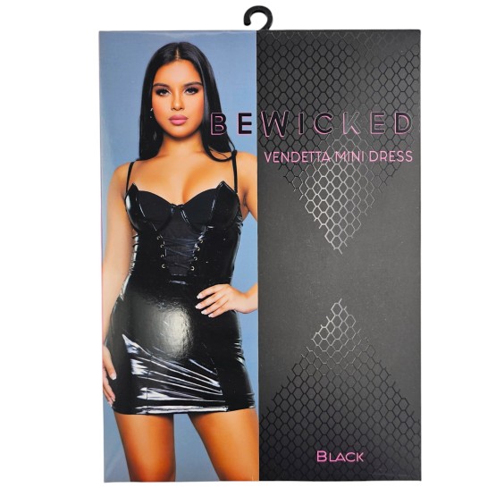Vendetta Mini Dress - BLK / L
