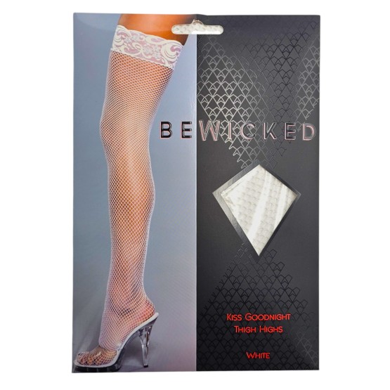 Kiss Goodnight Thigh Highs - WH / OS