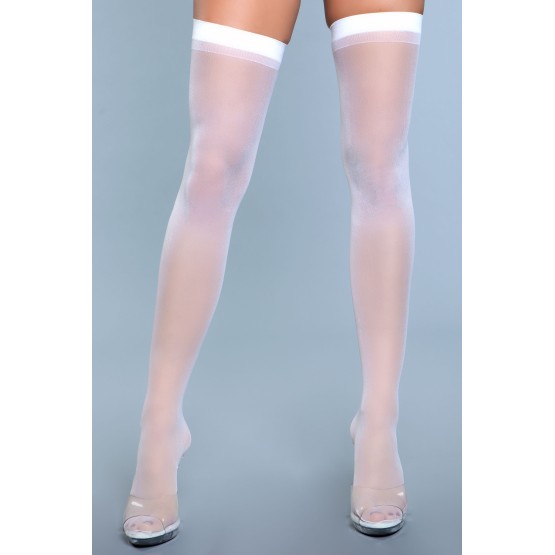 Best Behavior Thigh Highs - WH / OS
