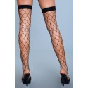 Caught In My Trap Thigh Highs - BLK / OS