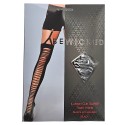 Illusion Clip Garter Thigh Highs - BLK / OS