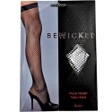 Nylon Fishnet Thigh Highs - BLK / OS