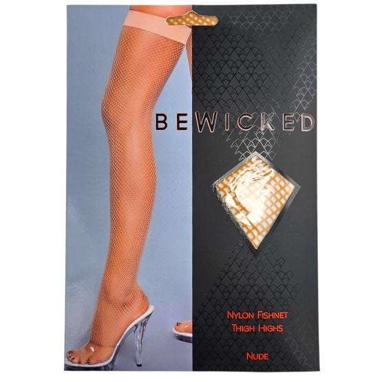 Nylon Fishnet Thigh Highs - ND / OS