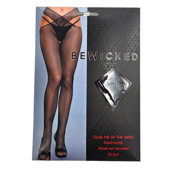 Grab Me by The Waist Pantyhose - BLK / OS