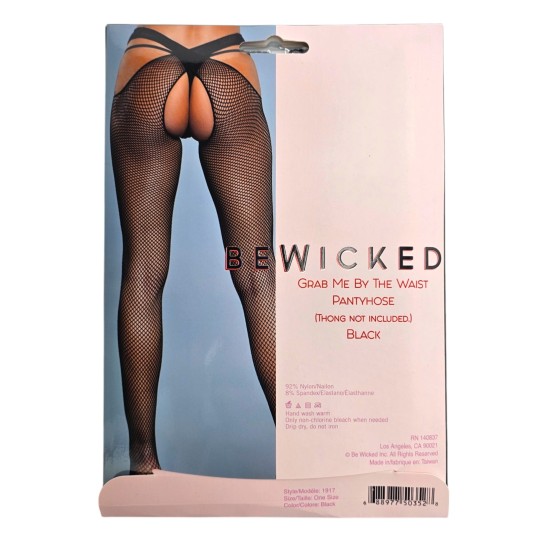 Grab Me by The Waist Pantyhose - BLK / OS