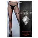 Go Fish Crotchless Pantyhose - BLK / OS