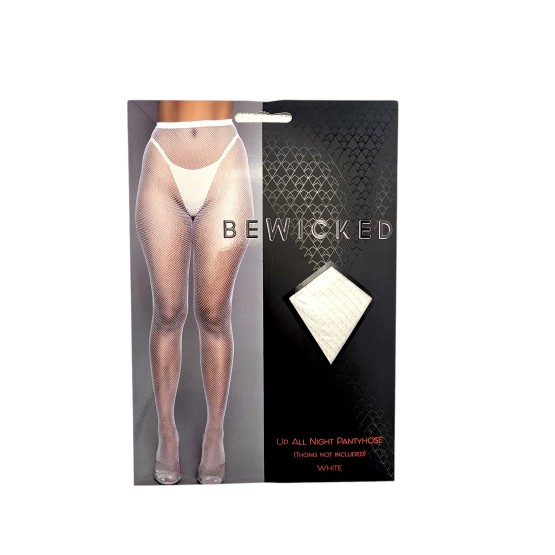 Up All Night Pantyhose - WH / OS