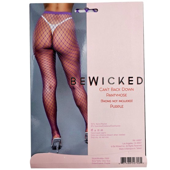 Can't Back Down Pantyhose - PUR / OS