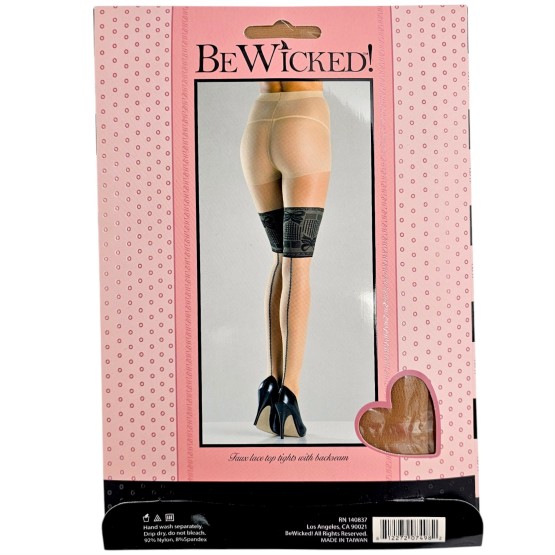 Bow Bands Pantyhose - BLK/ND / OS