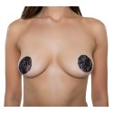 Round Lace Nipple Covers - BLK / OS