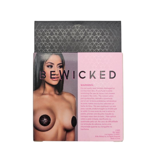 Round Lace Nipple Covers - BLK / OS