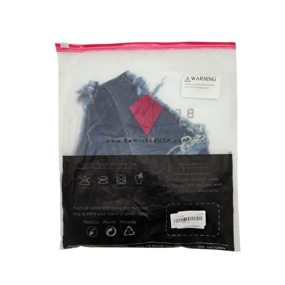 Buns Out Cheeky Shorts - BL / S