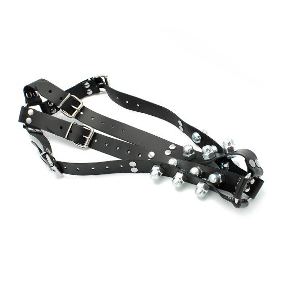 Leather Harness Spikey Nuts