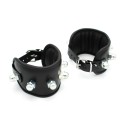 Leather Padded Handcuffs Spikey Nuts