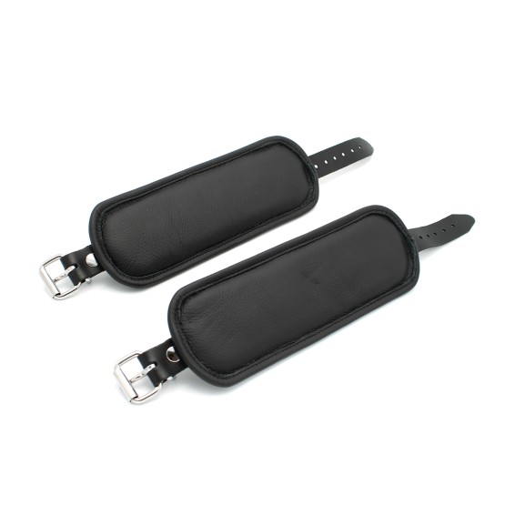 Leather Padded Handcuffs Spikey Nuts