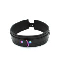 Leather Collar Black Rainbow