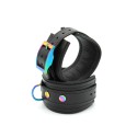 Leather Handcuffs Black Rainbow