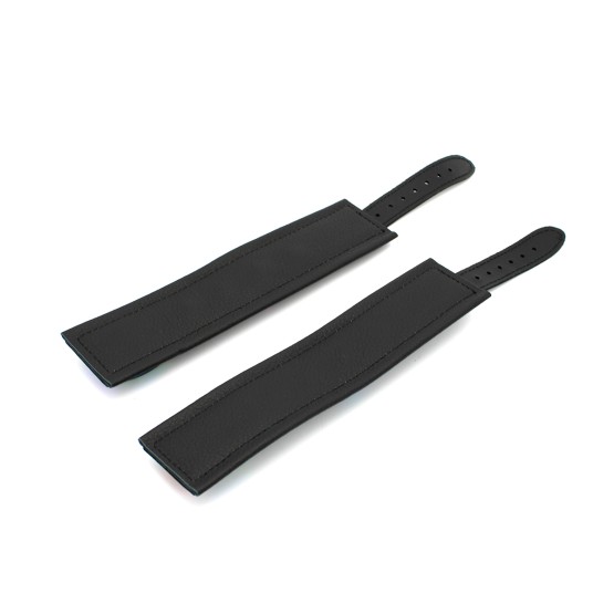 Leather Handcuffs Black Rainbow