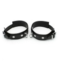 Rubber Anklecuffs Black
