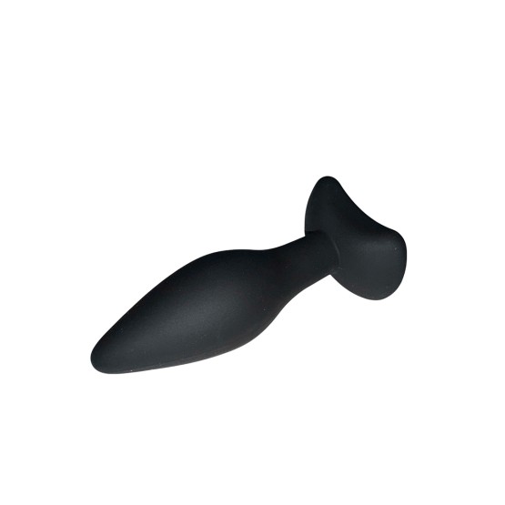 Silicone Anal Plug Small Black