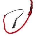 Nylon Bullwhip Black & Red 120 cm