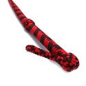 Nylon Bullwhip Black & Red 120 cm