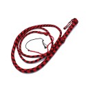 Nylon Bullwhip Black & Red 270 cm