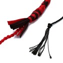 Nylon Bullwhip Black & Red 270 cm