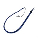 Leather Whip Black & Blue 140 cm