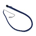 Leather Whip Black & Blue 140 cm