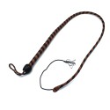 Leather Whip Black & Brown 140 cm