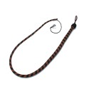 Leather Whip Black & Brown 140 cm