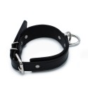 Black Leather Collar big O-Ring