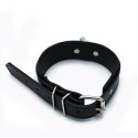 Black Leather Collar big O-Ring