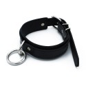 Black Leather Collar big O-Ring