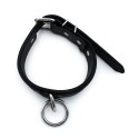 Black Leather Collar big O-Ring