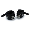 Black Leather Padded Wrist Restraints