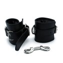 Black Leather Padded Wrist Restraints