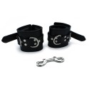 Black Leather Padded Wrist Restraints