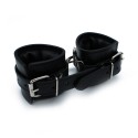 Black Leather Padded Wrist Restraints
