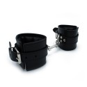 Black Leather Padded Wrist Restraints
