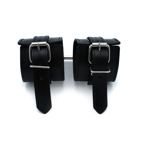 Black Leather Padded Wrist Restraints