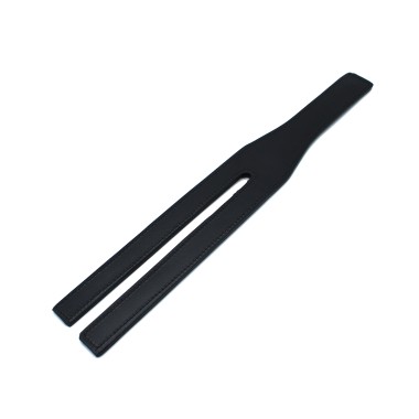 Black Leather Y-Split Paddle