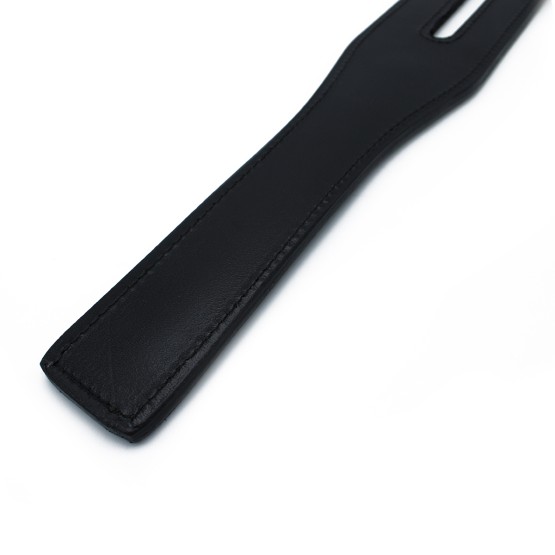 Black Leather Y-Split Paddle