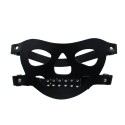 Black Leather Face Muzzle the Bane