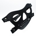 Black Leather Face Muzzle the Bane